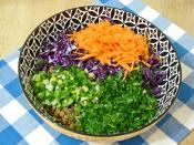 Mor Lahanalı Mercimek Salatası