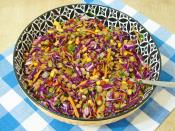 Mor Lahanalı Mercimek Salatası