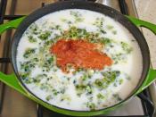 Sütlü Yeşil Soğan Kavurması