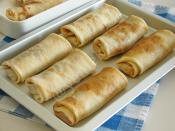Beşamelli Kıymalı Krep Sarma