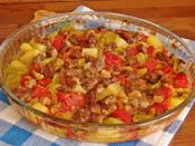 Fırında Sebzeli Et Yemeği