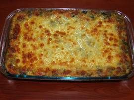 Patates Püreli Ispanaklı Graten