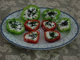 Peynirli Biber Dilimleri