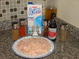 Soya Soslu Tavuk (Sütle Marine Edilmiş)