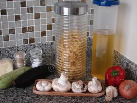 Fırında Sebzeli Fiyonk Makarna