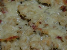 Fırında Sebzeli Fiyonk Makarna