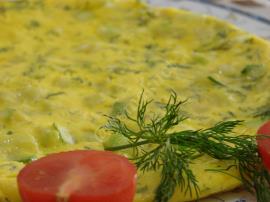 Kabaklı Dereotlu Omlet