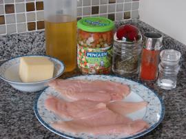 Tavuk Yatağında Soslu Garnitür