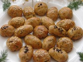 Dereotlu Poğaça (Tuzlu, Mayasız)