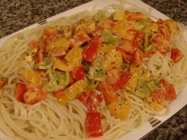 Kremalı Biber Soslu Spagetti