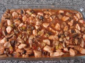 Fırında Mantarlı Tavuk Sote