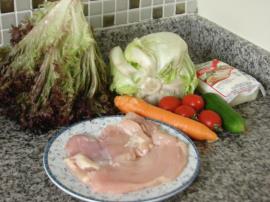 Izgara Tavuklu Salata (Dukan Usulü)