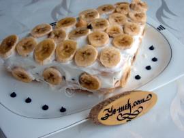 Minyatür Muzlu Pasta