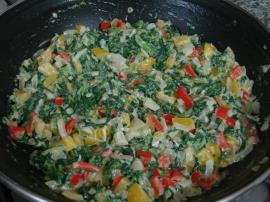 Kremalı Ispanaklı Ciğer