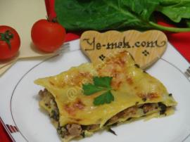 Ispanaklı Kıymalı Lazanya