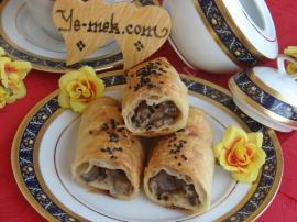 Mantarlı Rulo Börek