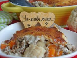 Beşamel Soslu Kıymalı Karnabahar