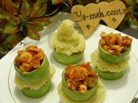 Tavuklu Püreli Kabak