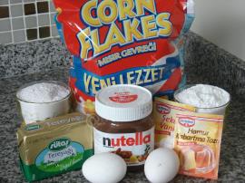 Çikolatalı Mısır Gevrekli Kurabiye