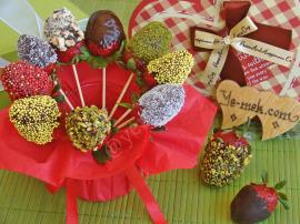 Çikolatalı Çilek  Buketi