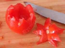 Tomatoes Cups Stuffed With Cheese Recipe