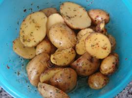 Fırında Baharatlı Taze Patates