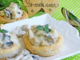 Beşamel Soslu Tavuklu Volovan