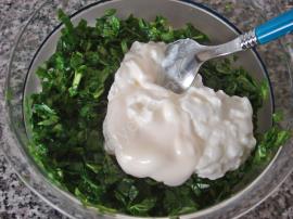 Spinach Salad With Yogurt Sauce Recipe