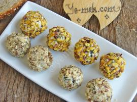 Feta Cheese Balls With Walnut And Pistachios Recipe