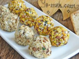 Feta Cheese Balls With Walnut And Pistachios Recipe