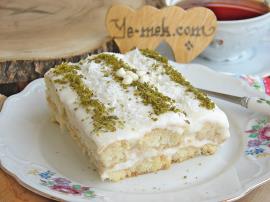 Damla Sakızlı Kedi Dili Pasta