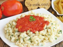 Tomato Sauce With Cheese Pasta Recipe