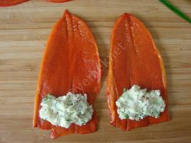 Közlenmiş Kırmızı Biber Sarması