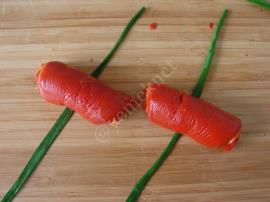 Közlenmiş Kırmızı Biber Sarması