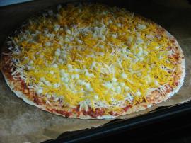 4 Peynirli Tortilla Pizza