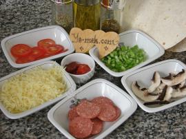 Karışık Tortilla Pizza