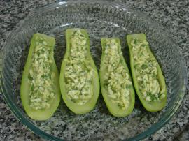 Fırında Peynirli Kabak Sandal