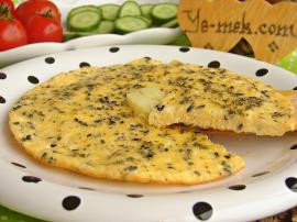 Çörek Otlu Peynirli Omlet