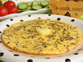 Çörek Otlu Peynirli Omlet
