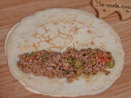 Kıymalı Krep Sarma