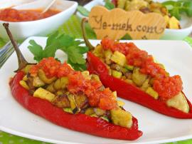 Red Pepper Stuffed With Vegetables Recipe