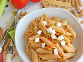 Domates Soslu Kepekli Makarna