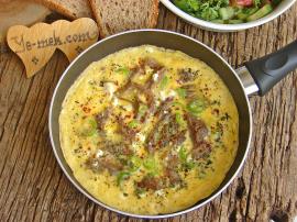 Kavurmalı Omlet