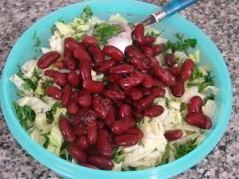 Peynirli Meksika Fasulyesi Salatası