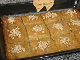Baklavalık Yufkadan Sütlü Fındıklı Baklava