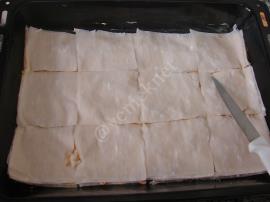 Baklavalık Yufkadan Sütlü Fındıklı Baklava