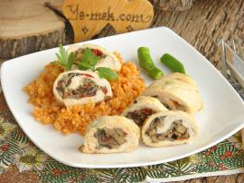Mantarlı Tavuk Sarma