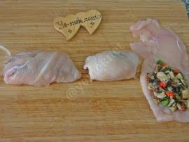 Mantarlı Tavuk Sarma