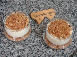 Shredded Wheat Dessert with Pudding in Cups