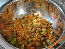 Sebzeli Yoğurtlu Tavuk Salatası